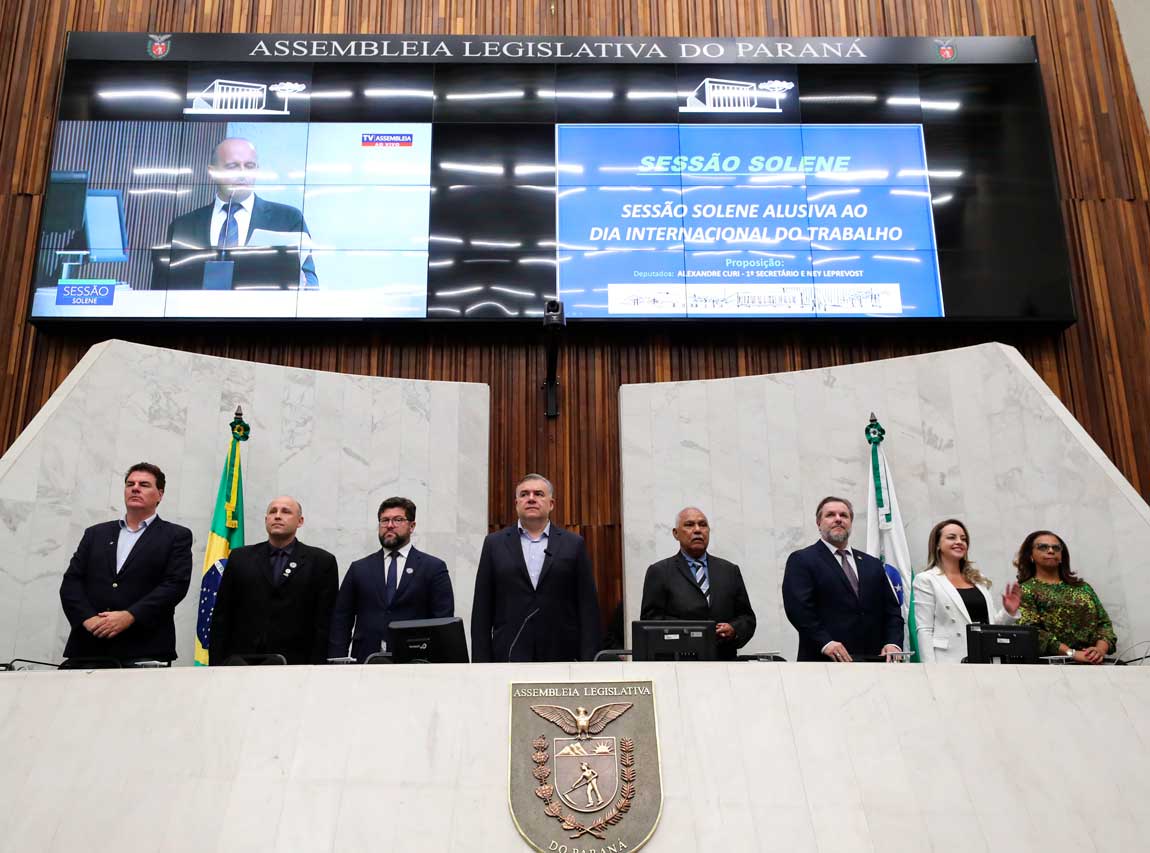 Conquistas e direitos dos trabalhadores ganham destaque em sessão especial na Assembleia Legislativa do Paraná